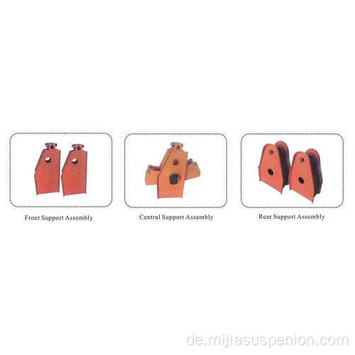 Orange American Type 3-Achs mechanische Federung